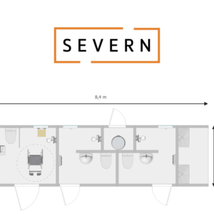 An image of Severn including Accessible Toilet Shower 8.4m x 2.4m x 3.6m